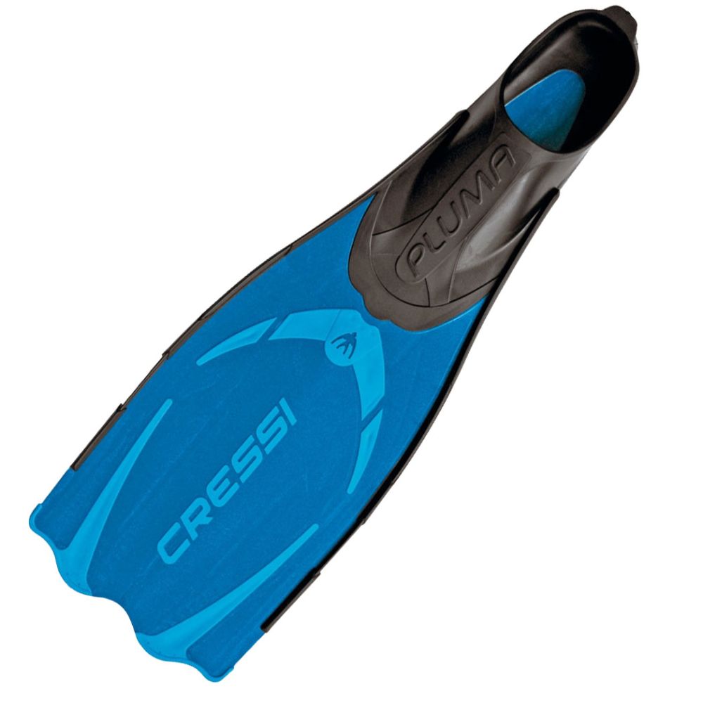 Blue- Choose SZ/Color. Cressi CA172039 Mens Pluma Closed-FT Diving Fin 