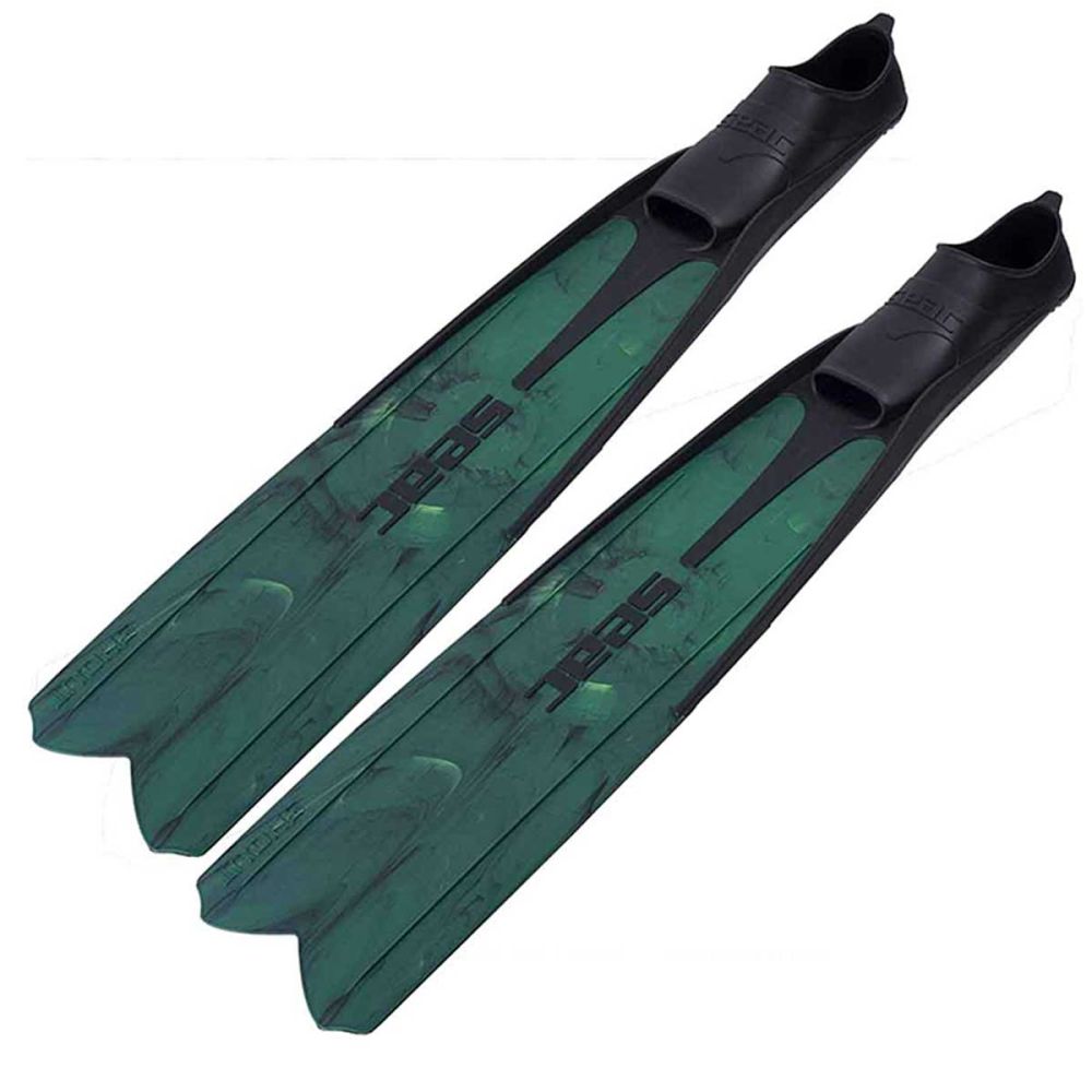Spearfishing and Freediving SEAC Unisexs Shout Camo S700 Long Fins for Scuba Diving