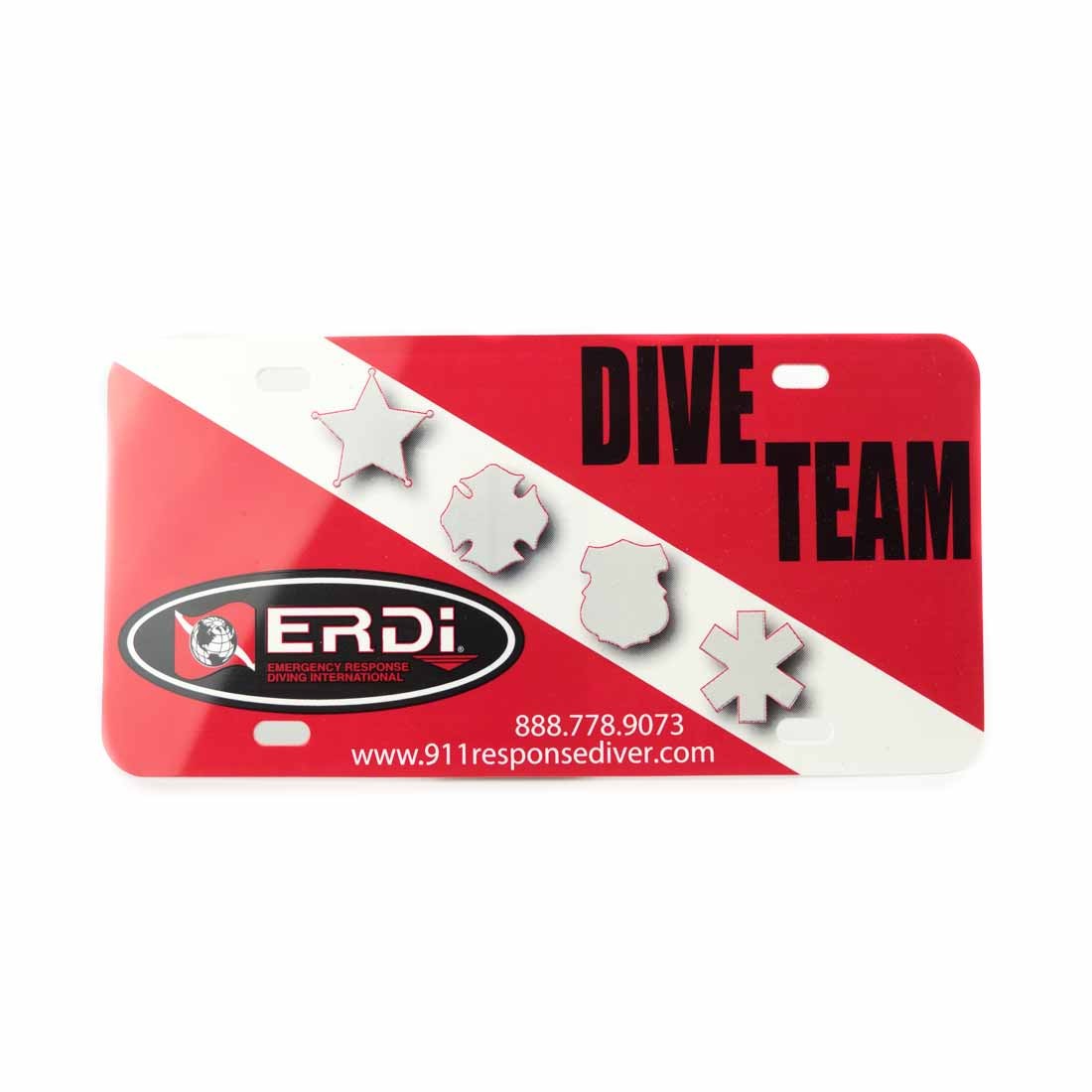 ERDI Dive Team License Plate 