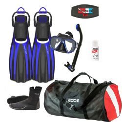 Premium Scuba Mask Fin and Snorkel Package 