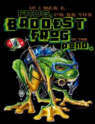 AO Baddest Frog T Shirt Black 