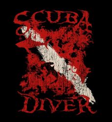 AO Scuba Diver T Shirt Black 