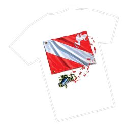 Amphibious Outfitters Frog Flag T Shirt White 