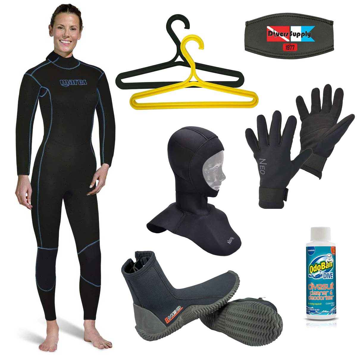 Mares M-Flex 5mm Womens Wetsuit Package 