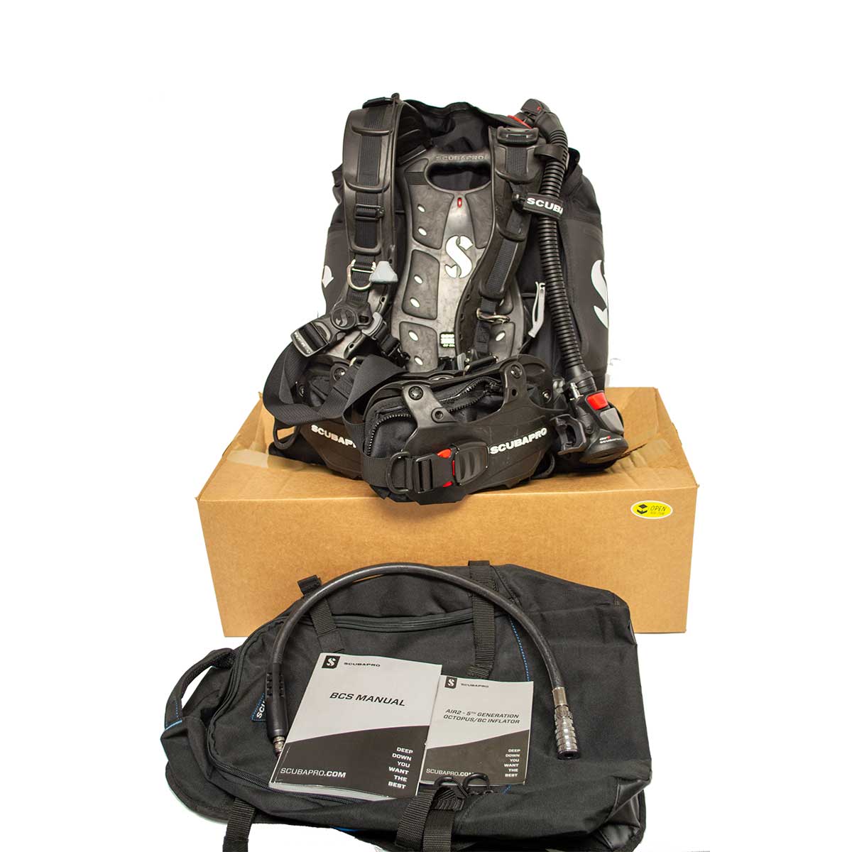USED Scubapro Hydros Pro w/Air2 Mens BK XL-2XL 