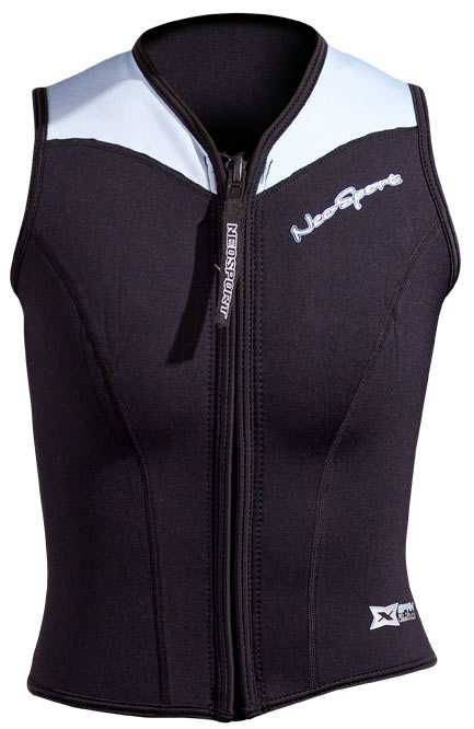 Neosport 2.5mm Women Xspan Zip Vest Lt Blue 14