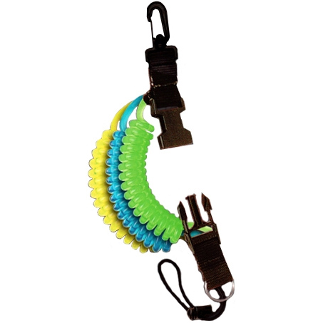 Snappy Coil Lanyard Translucent Green