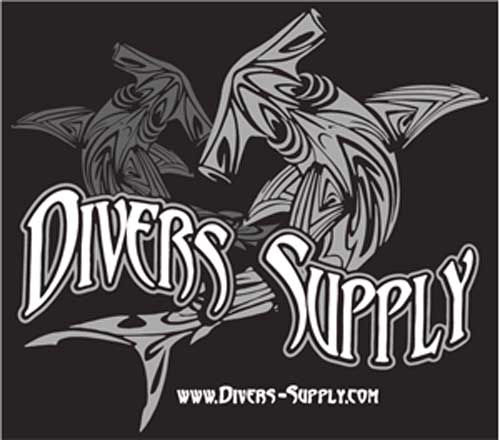 Divers Supply Tribal Hammerhead Black T-Shirt XXXL