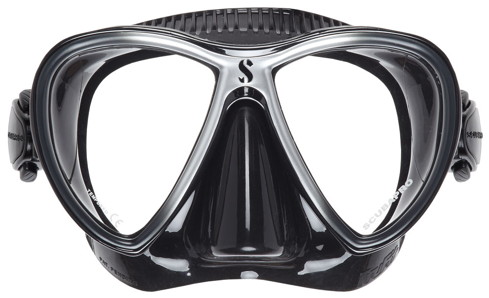 ScubaPro Synergy Twin Lens Mask Bk-Si Bk Skirt